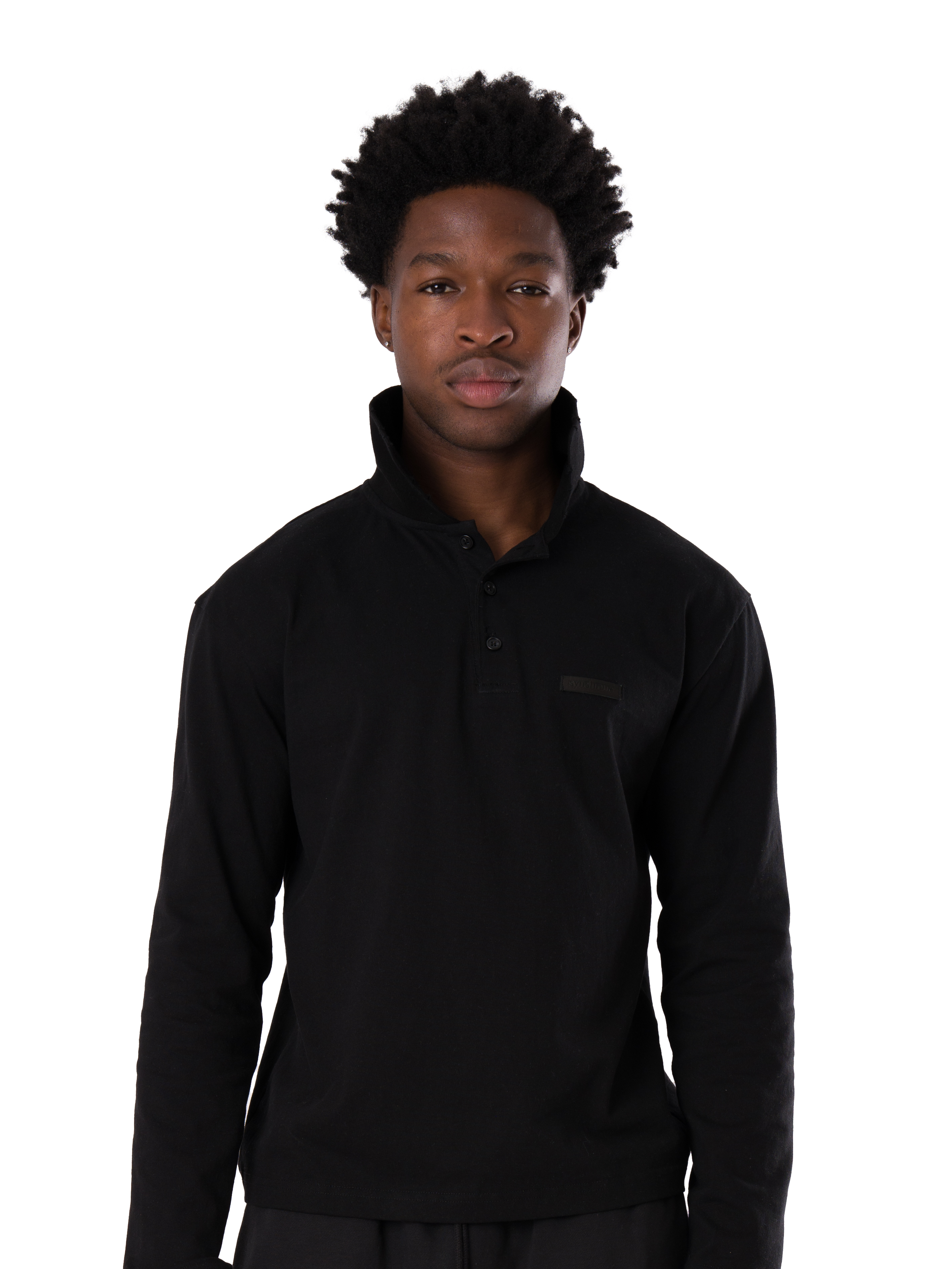 Distressed Polo Longsleeve